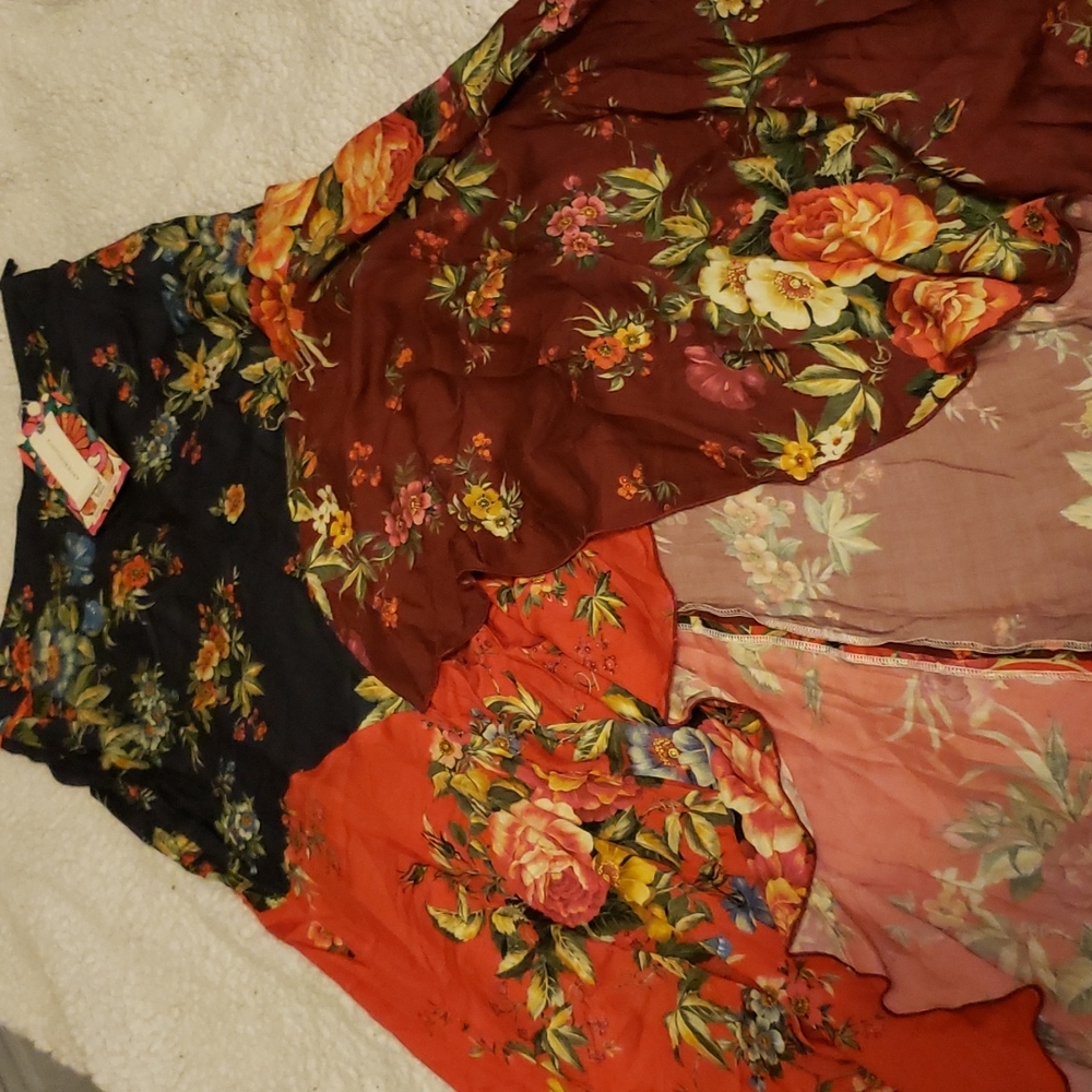 NWT Anthropologie Farm Rio patchwork skirt size small - Picture 3 of 4